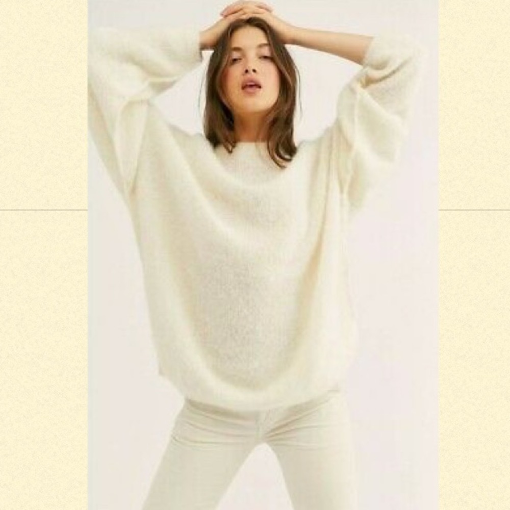 FREE PEOPLE Angelic Pullover NWT Size XS Ivory